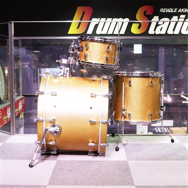 YAMAHA Absolute Hybrid Maple 4pc Drum Set [AMB2216-GCS + AMP6F3-GCS／カラー：ゴールドシャンパンスパークル(GCS)] 画像2