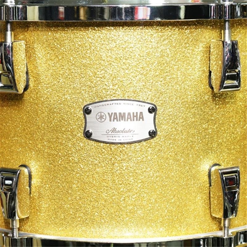 YAMAHA Absolute Hybrid Maple 4pc Drum Set [AMB2216-GCS + AMP6F3-GCS／カラー：ゴールドシャンパンスパークル(GCS)] 画像6