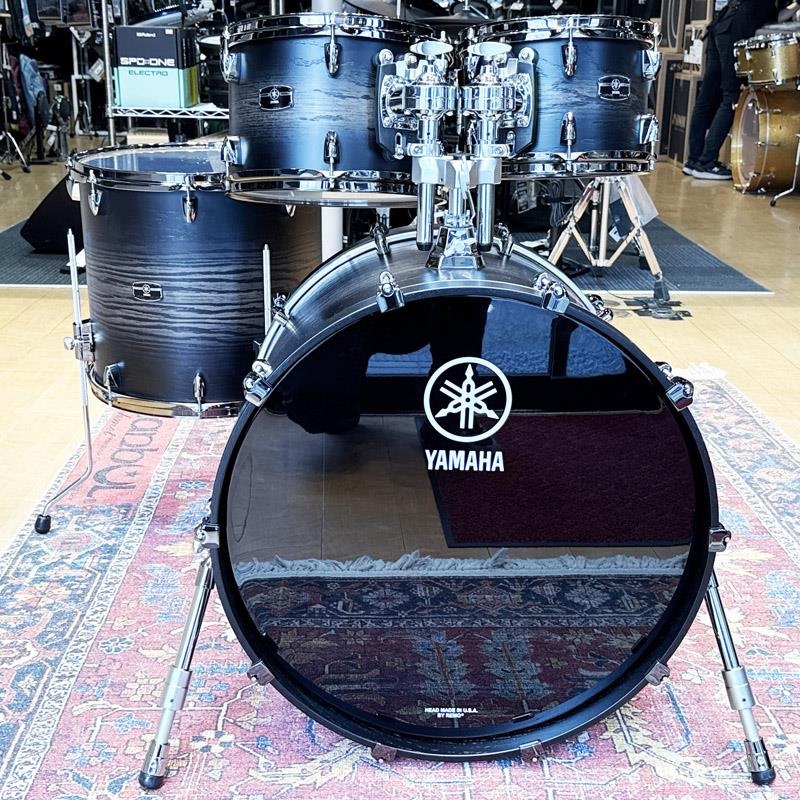 YAMAHA LIVE CUSTOM HYBRID OAK 4pc Drum Set [LHB2218 + LHP6F3 (BD22，FT16，TT12＆10) / UZUチャコールサンバースト (UCS) 画像1