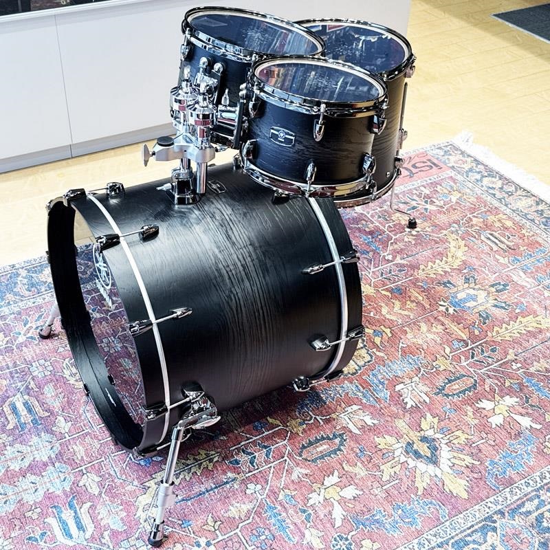YAMAHA LIVE CUSTOM HYBRID OAK 4pc Drum Set [LHB2218 + LHP6F3 (BD22，FT16，TT12＆10) / UZUチャコールサンバースト (UCS) 画像2
