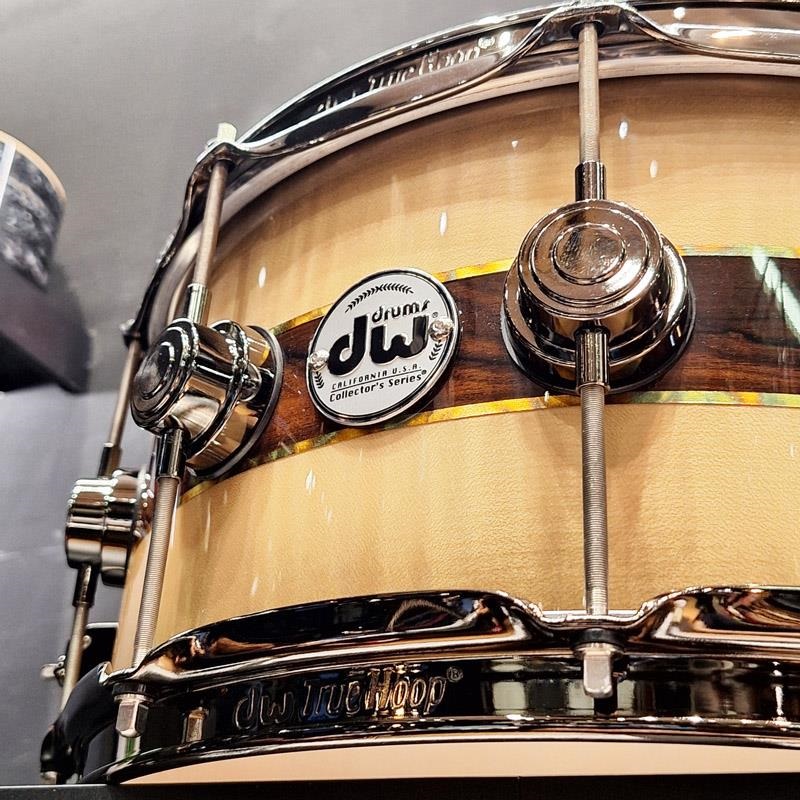 dw 【イケベ楽器店創業50周年企画モデル】DR366514SSN-DC3 [Collector's Pure Maple ''333'' Shell 14×6.5 / Quick Candy Black Burst over Italian Sycamore Exotic Veneer - Ziricote Inlay w/ Gold Leaf Pinstripes] 画像2