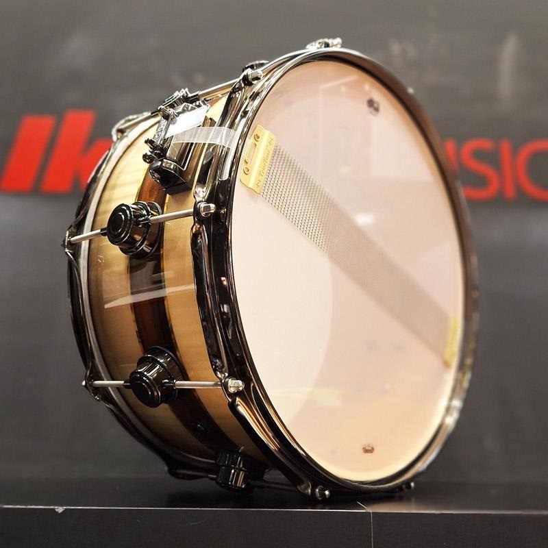 dw 【イケベ楽器店創業50周年企画モデル】DR366514SSN-DC3 [Collector's Pure Maple ''333'' Shell 14×6.5 / Quick Candy Black Burst over Italian Sycamore Exotic Veneer - Ziricote Inlay w/ Gold Leaf Pinstripes] 画像4