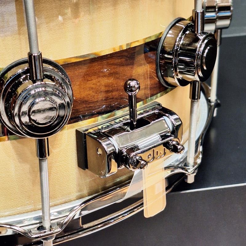dw 【イケベ楽器店創業50周年企画モデル】DR366514SSN-DC3 [Collector's Pure Maple ''333'' Shell 14×6.5 / Quick Candy Black Burst over Italian Sycamore Exotic Veneer - Ziricote Inlay w/ Gold Leaf Pinstripes] 画像6