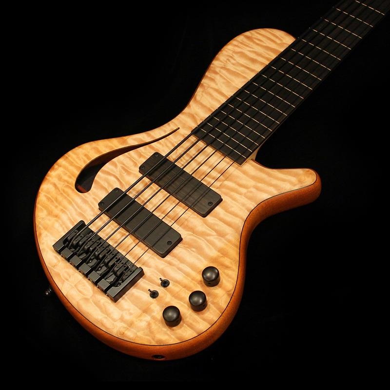 Adamovic USED 中古 Jupiter Hollow 6st Fretless (Quilted Maple Top) 画像1