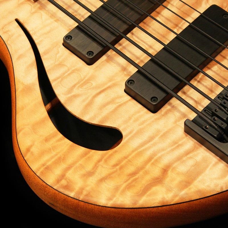 Adamovic USED 中古 Jupiter Hollow 6st Fretless (Quilted Maple Top) 画像3