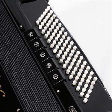BUGARI (ボタンアコキャンペーン対象・対面レッスン3ヶ月分付) 351CH BK H.M.M.L BUGARI 中型 クロマチックアコーディオン 画像3