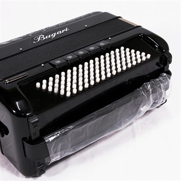 BUGARI (ボタンアコキャンペーン対象・対面レッスン3ヶ月分付) 351CH BK H.M.M.L BUGARI 中型 クロマチックアコーディオン 画像4