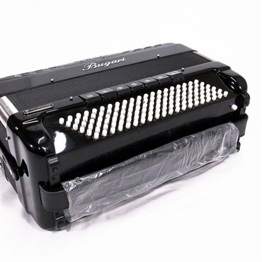 BUGARI (ボタンアコキャンペーン対象・対面レッスン6ヶ月分付) 440CH BK  H.M.M.L BUGARI 大型 クロマチックアコーディオン 画像4
