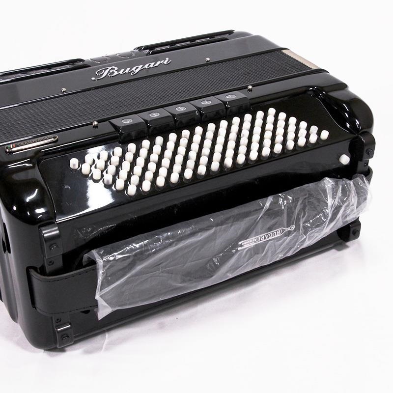BUGARI (ボタンアコキャンペーン対象・対面レッスン6ヶ月分付) 470CHC BK H.M.M.L ダブルチャンバー搭載 BUGARI 中型 クロマチックアコーディオン 画像4