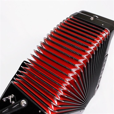 BUGARI (ボタンアコキャンペーン対象・対面レッスン6ヶ月分付) 480CHC BK H.M.M.L  ダブルチャンバー搭載 大型 クロマチックアコーディオン 画像9