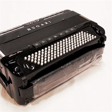 BUGARI (ボタンアコキャンペーン対象・対面レッスン12ヶ月分付) 508 SILVER PLUS TURBO (復刻ロゴモデル) H.M.M.L ターボリード ダブルチャンバー搭載 大型 ハイエンド クロマチックアコーディオン 画像4