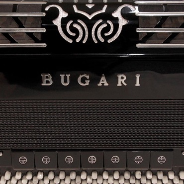 BUGARI (ボタンアコキャンペーン対象・対面レッスン12ヶ月分付) 508 SILVER PLUS TURBO (復刻ロゴモデル) H.M.M.L ターボリード ダブルチャンバー搭載 大型 ハイエンド クロマチックアコーディオン 画像5