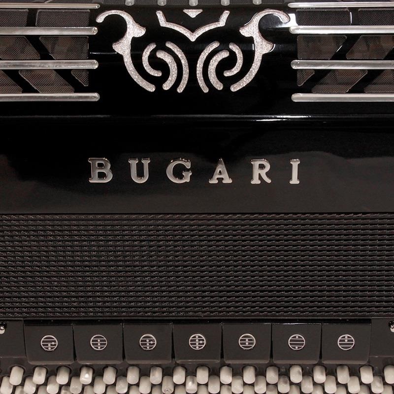 BUGARI (ボタンアコキャンペーン対象・対面レッスン12ヶ月分付) 508 SILVER PLUS TURBO (復刻ロゴモデル) H.M.M.L ターボリード ダブルチャンバー搭載 大型 ハイエンド クロマチックアコーディオン 画像5