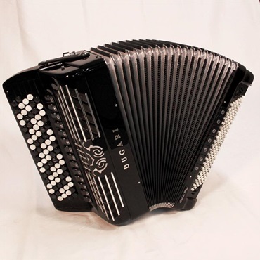BUGARI (ボタンアコキャンペーン対象・対面レッスン12ヶ月分付) 508 SILVER PLUS TURBO (復刻ロゴモデル) H.M.M.L ターボリード ダブルチャンバー搭載 大型 ハイエンド クロマチックアコーディオン 画像9
