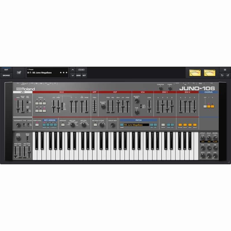 Roland JUNO-106 Software Synthesizer [Lifetime Key] (ローランド)(ソフトシンセ)(オンライン納品) 画像1