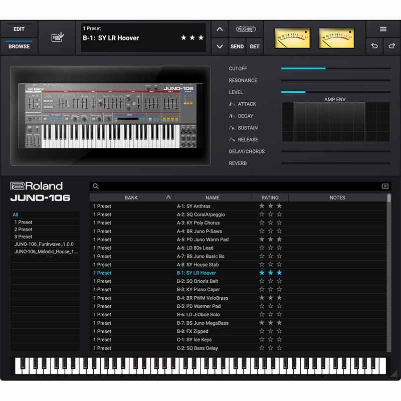 Roland JUNO-106 Software Synthesizer [Lifetime Key] (ローランド)(ソフトシンセ)(オンライン納品) 画像2