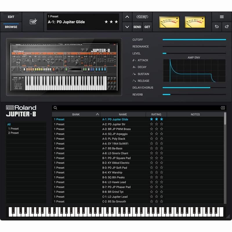 Roland JUPITER-8 Software Synthesizer [Lifetime Key] (ローランド)(ソフトシンセ)(オンライン納品) 画像1