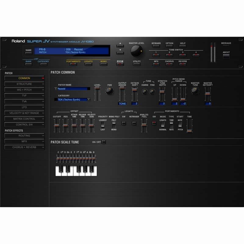 Roland JV-1080 Software Synthesizer [Lifetime Key] (ローランド)(ソフトシンセ)(オンライン納品) 画像1