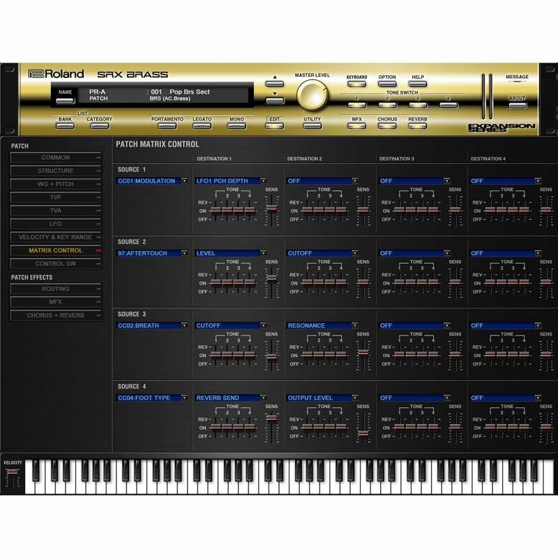 Roland SRX BRASS Software Synthesizer  [Lifetime Key] (ローランド)(ソフトシンセ)(オンライン納品) 画像8