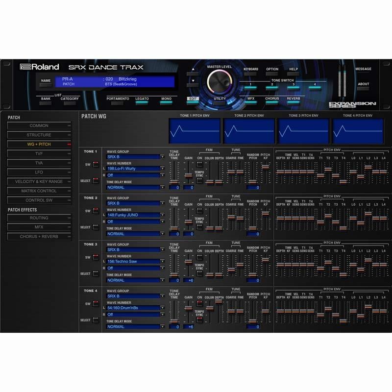 Roland SRX DANCE TRAX Software Synthesizer  [Lifetime Key] (ローランド)(ソフトシンセ)(オンライン納品) 画像4