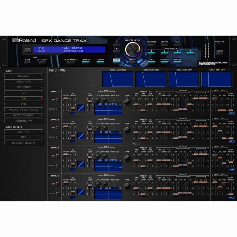 Roland SRX DANCE TRAX Software Synthesizer  [Lifetime Key] (ローランド)(ソフトシンセ)(オンライン納品) 画像6