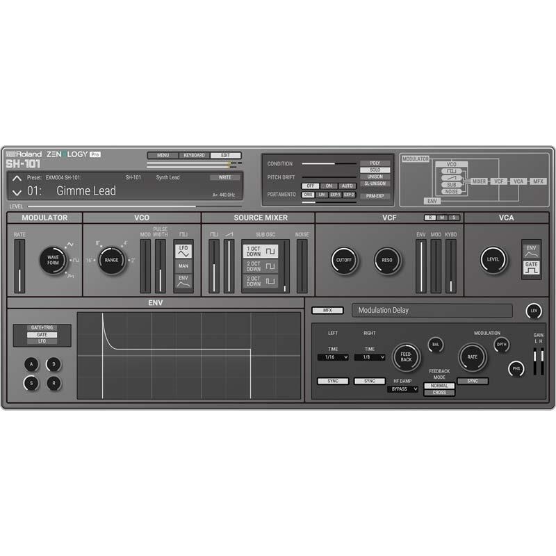 Roland SH-101 Model Expansion [Lifetime Key] (ローランド)(ソフトシンセ)(オンライン納品) 画像1