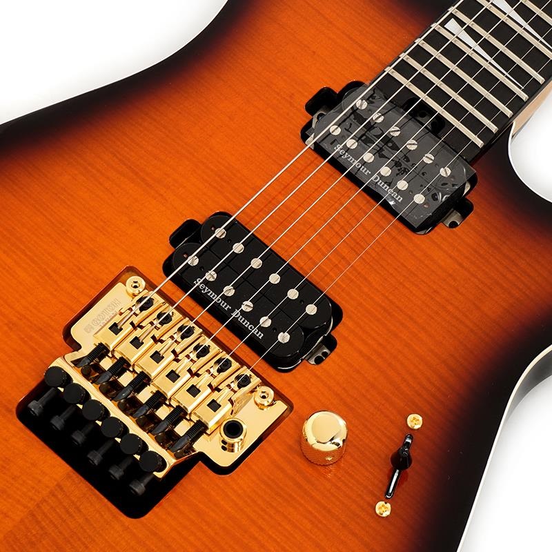 Jackson MJ Series Dinky DK Flame Maple (Amber Burst/Ebony) 【B級特価】 画像3