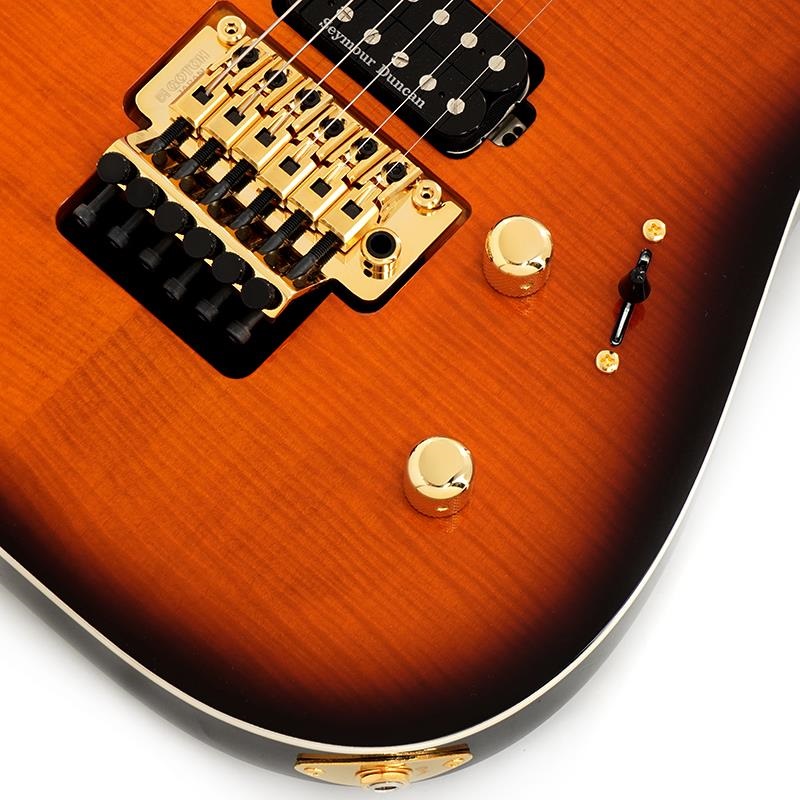 Jackson MJ Series Dinky DK Flame Maple (Amber Burst/Ebony) 【B級特価】 画像4