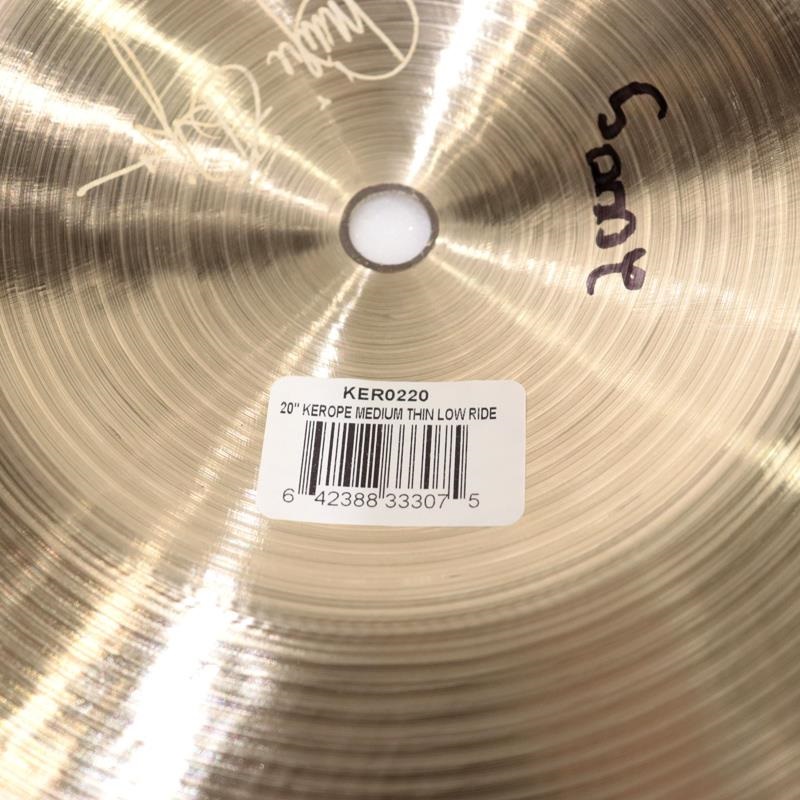 Zildjian K KEROPE Medium Thin Low Ride 20'' [KER0220/2000g]【数量限定シンバルケースプレゼント！】 画像4