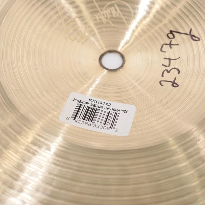 Zildjian K KEROPE Medium Thin High Ride 22'' [KER0122/2347g]【数量限定シンバルケースプレゼント！】 画像5
