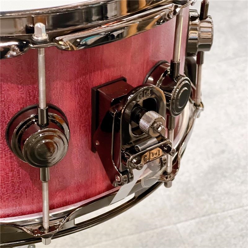 dw DRU26514SSN101 [Collector's Pure Purpleheart Snare Drum VLT Shell 14''×6.5'' - Natural Satin Oil w/Black Nickel Hardware] 画像1