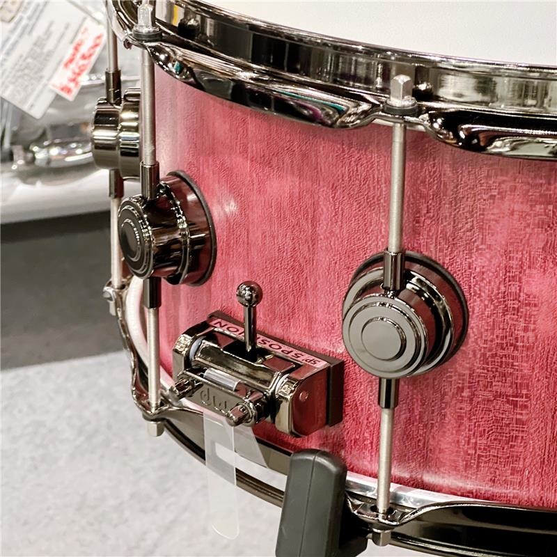 dw DRU26514SSN101 [Collector's Pure Purpleheart Snare Drum VLT Shell 14''×6.5'' - Natural Satin Oil w/Black Nickel Hardware] 画像2