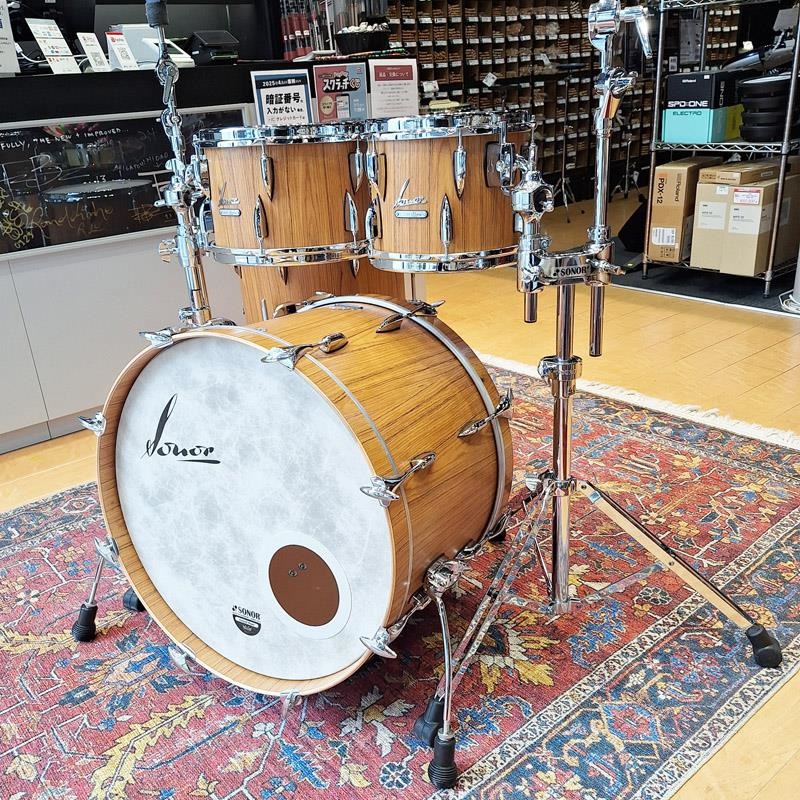 SONOR USED 中古 Vintage Series 4pc Drum Kit -Teak Semi Gloss- [BD22，TT10，TT12，FT16]【ProtectionRacketケース付属】 画像2