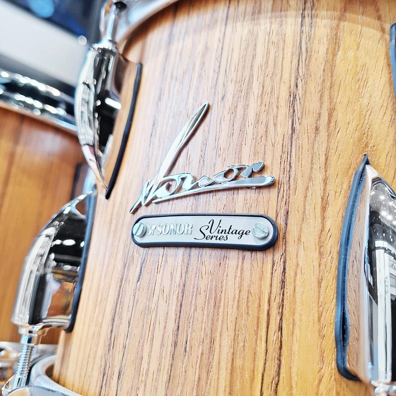 SONOR USED 中古 Vintage Series 4pc Drum Kit -Teak Semi Gloss- [BD22，TT10，TT12，FT16]【ProtectionRacketケース付属】 画像3