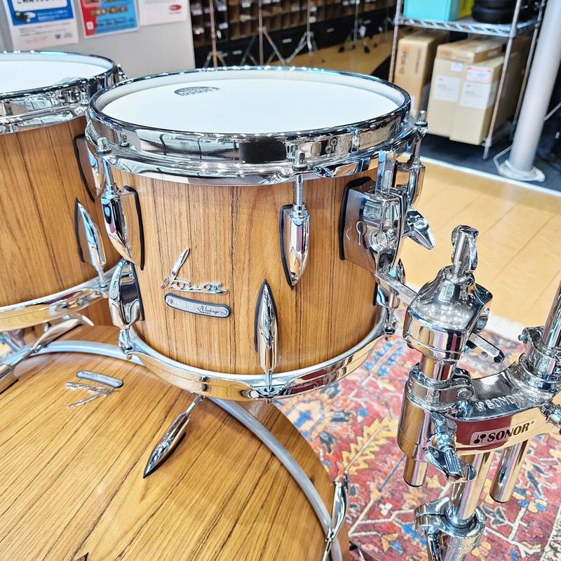 SONOR USED 中古 Vintage Series 4pc Drum Kit -Teak Semi Gloss- [BD22，TT10，TT12，FT16]【ProtectionRacketケース付属】 画像4