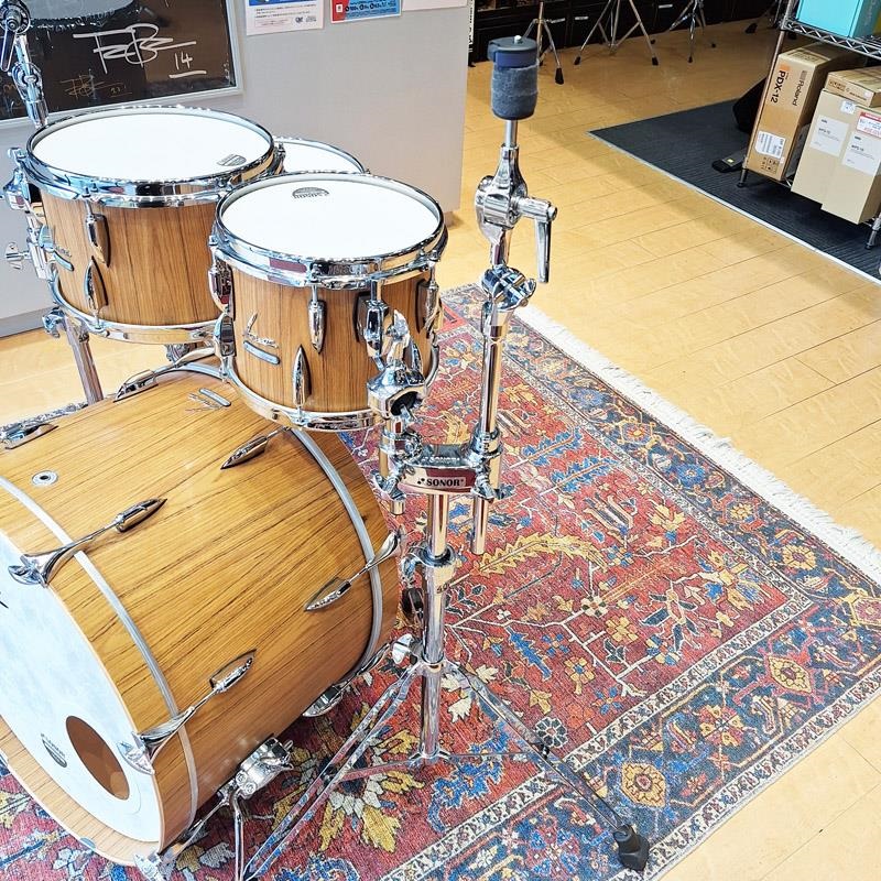 SONOR USED 中古 Vintage Series 4pc Drum Kit -Teak Semi Gloss- [BD22，TT10，TT12，FT16]【ProtectionRacketケース付属】 画像7