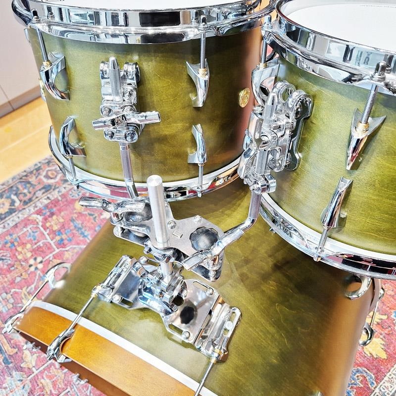 INDe USED 中古 Flex-Tuned Maple 4pc Drum Kit [22BD，16FT，12&10TT] -Matte Olive Lacquer【ドラムケース付属】 画像4