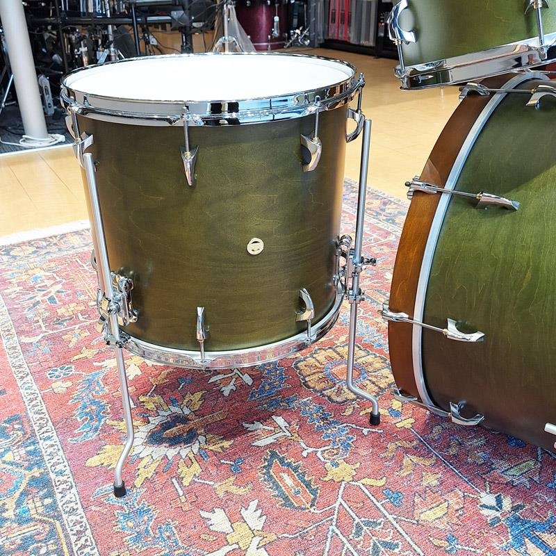 INDe USED 中古 Flex-Tuned Maple 4pc Drum Kit [22BD，16FT，12&10TT] -Matte Olive Lacquer【ドラムケース付属】 画像6