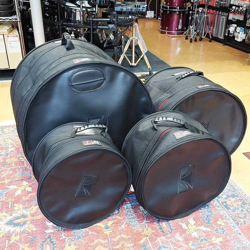 INDe USED 中古 Flex-Tuned Maple 4pc Drum Kit [22BD，16FT，12&10TT] -Matte Olive Lacquer【ドラムケース付属】 画像10