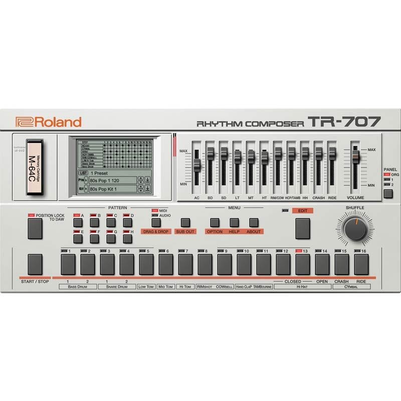 Roland TR-707 Software Rhythm Composer [Lifetime Key] (ローランド)(ソフトシンセ)(オンライン納品) 画像2