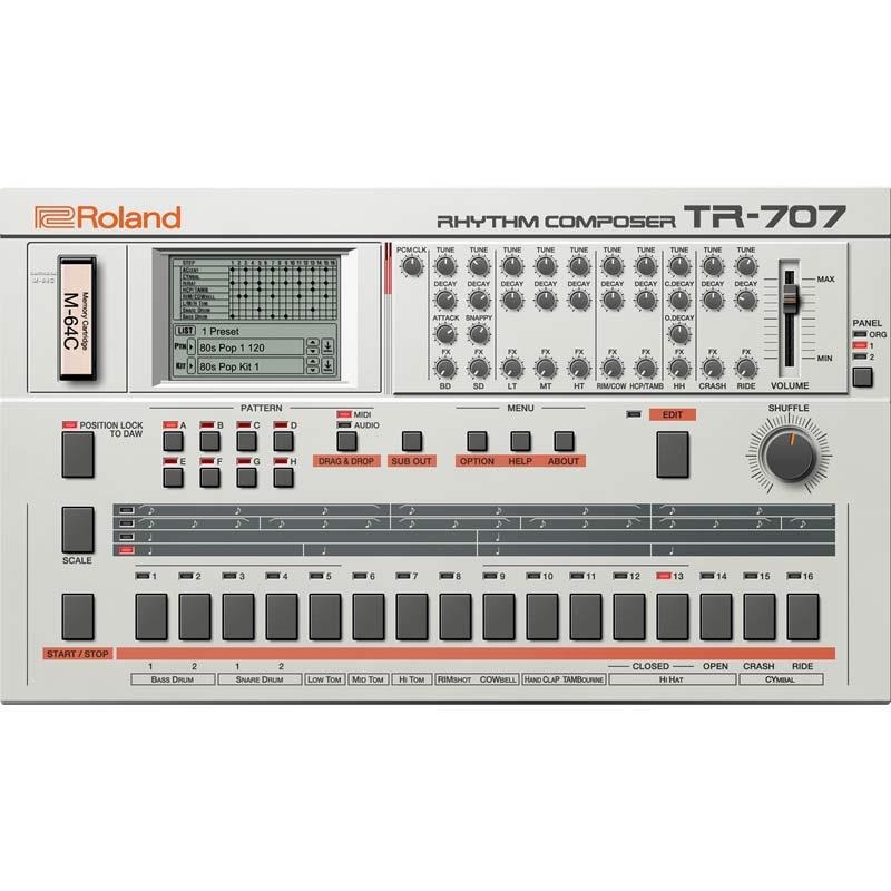 Roland TR-707 Software Rhythm Composer [Lifetime Key] (ローランド)(ソフトシンセ)(オンライン納品) 画像3