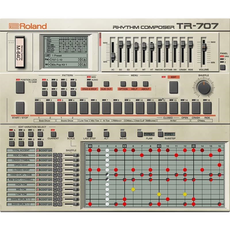 Roland TR-707 Software Rhythm Composer [Lifetime Key] (ローランド)(ソフトシンセ)(オンライン納品) 画像6