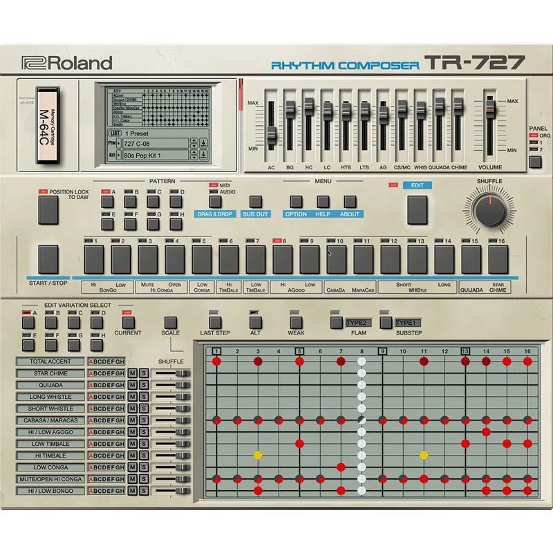 Roland TR-727 Software Rhythm Composer [Lifetime Key] (ローランド)(ソフトシンセ)(オンライン納品) 画像6
