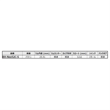YAMAHA ヤマハ / Neoシリーズ Neo52C-S バリトン (スモールシャンク)用 マウスピース 【7/18発売予定☆ご予約受付中】 画像4