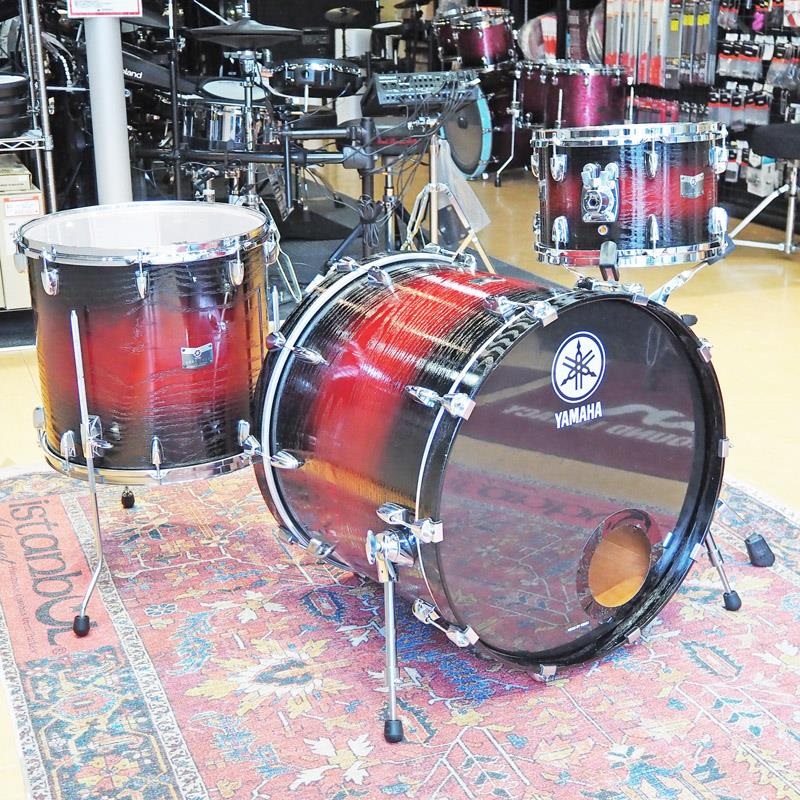 YAMAHA USED 中古 Rock Tour 3pc Set-テキスチャードレッドサンバースト(TRS)- [BD22・FT16・TT12] 画像1