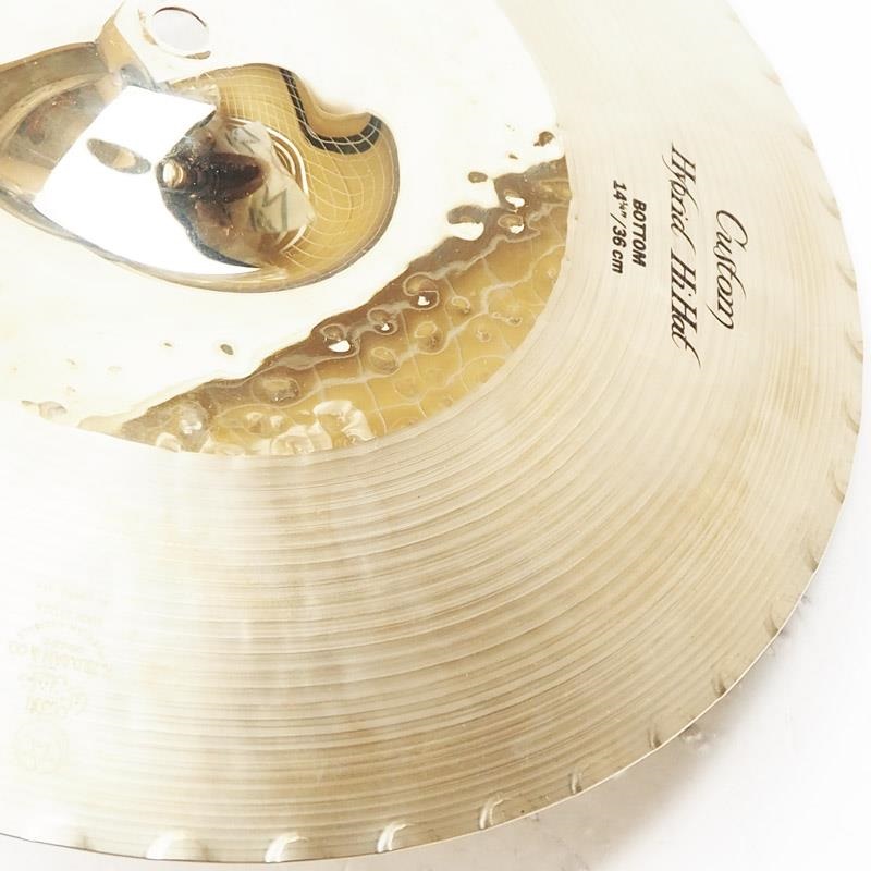 Zildjian USED 中古 K Custom Hybrid HiHat 14 1/4 pair [Top:1132g/Bottom:1276g] 画像9
