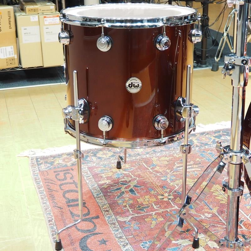 dw Collector's Pure Maple 4pc Drum Kit [BD22，FT16，TT12&10 /Root Beer Metallic Lacquer] 画像7