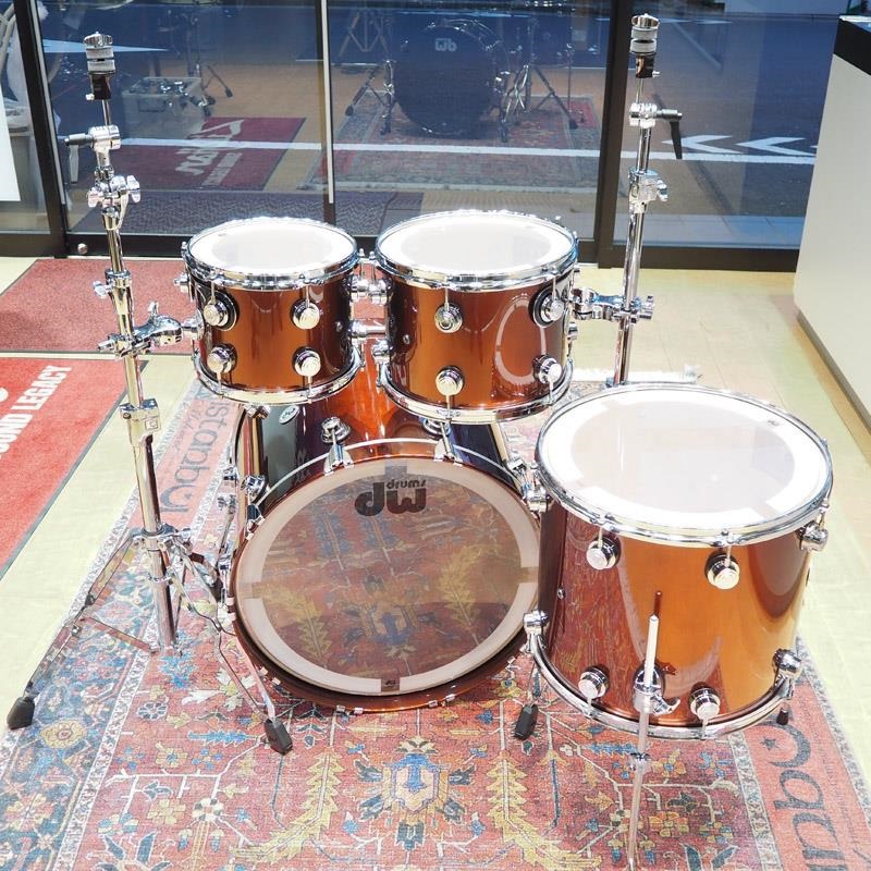 dw Collector's Pure Maple 4pc Drum Kit [BD22，FT16，TT12&10 /Root Beer Metallic Lacquer] 画像8