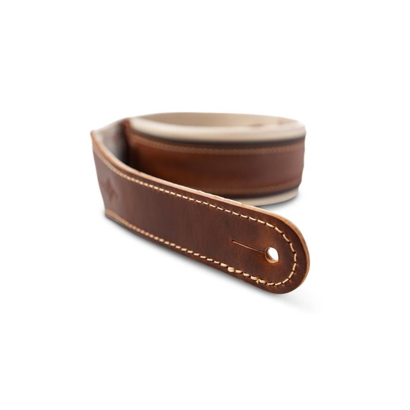 TAYLOR Renaissance 2.5 Leather Guitar Strap，Med Brown テイラー 画像1