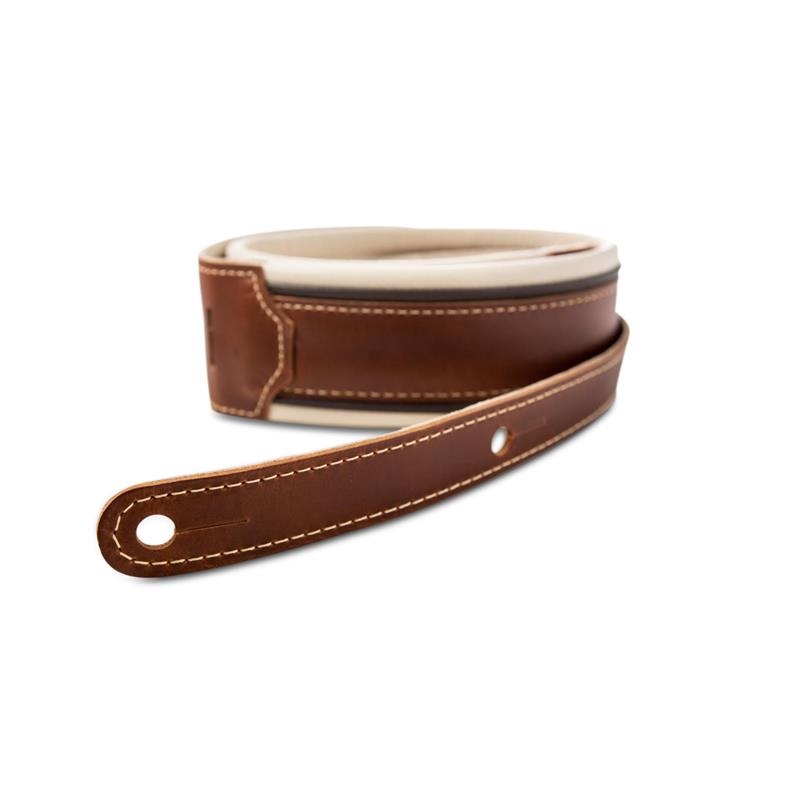 TAYLOR Renaissance 2.5 Leather Guitar Strap，Med Brown テイラー 画像2
